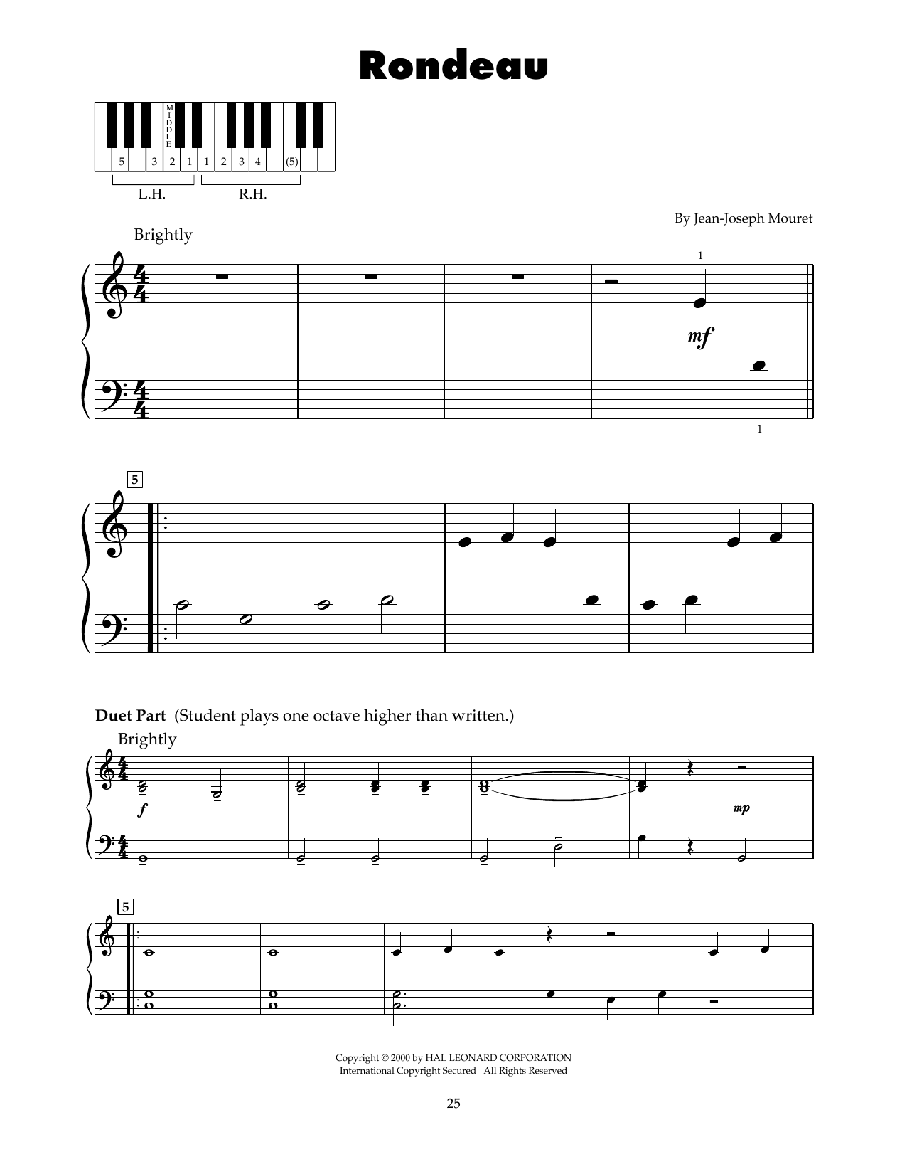 Jean-Joseph Mouret Fanfare Rondeau (arr. Carol Klose) sheet music notes and chords. Download Printable PDF.