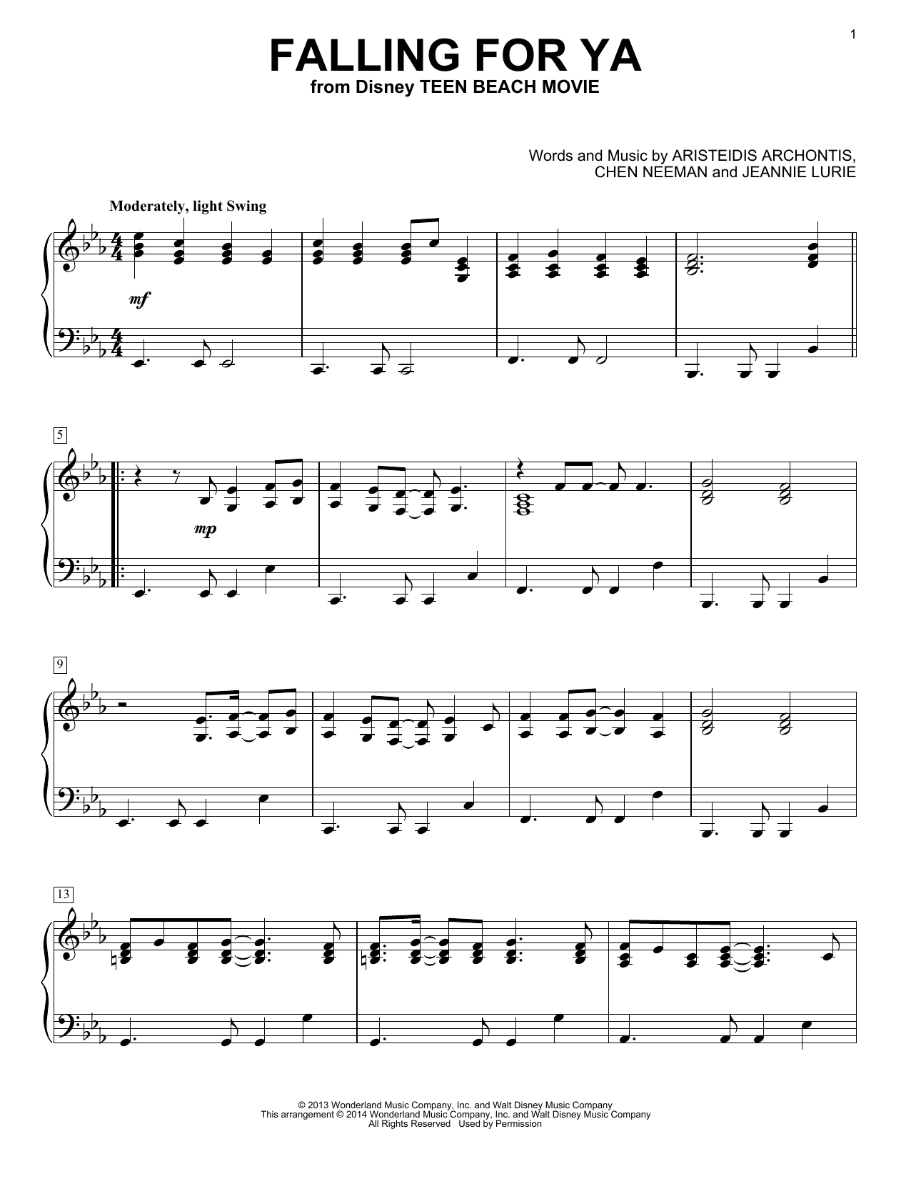 Learn to play Jeannie Lurie Falling For Ya sheet music for Piano Solo in minutes. Price: 7.8900$ Jeannie Lurie Falling For Ya sheet music notes and chords arranged for Piano Solo