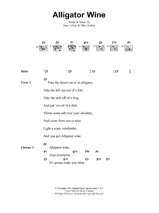 Jeff Buckley Alligator Wine sheet music notes and chords. Download Printable PDF.