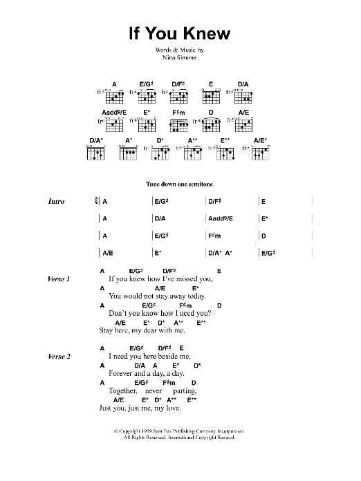 Learn to play Jeff Buckley If You Knew sheet music for Guitar Chords/Lyrics in minutes. Price: 4.4900$ Jeff Buckley If You Knew sheet music notes and chords arranged for Guitar Chords/Lyrics