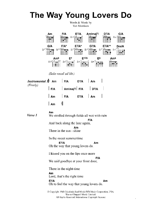 Jeff Buckley The Way Young Lovers Do sheet music notes and chords. Download Printable PDF.