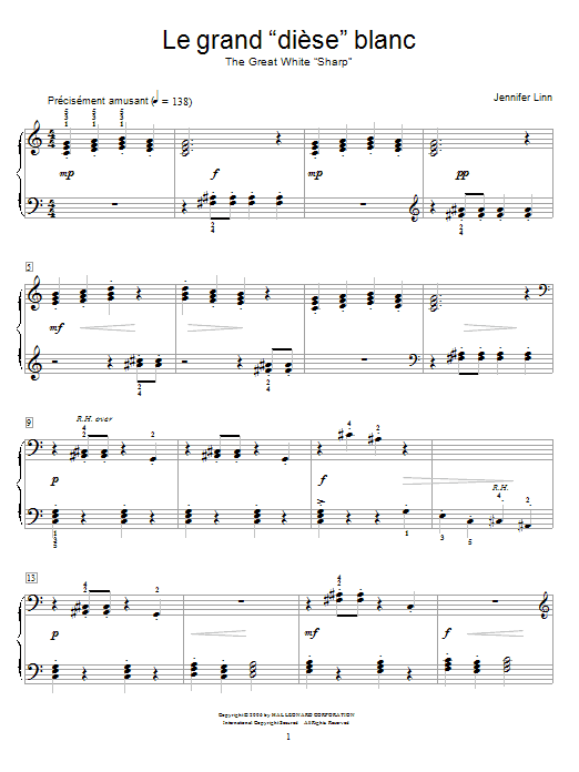 Learn to play Jennifer Linn Le grand Jennifer Linn Le grand