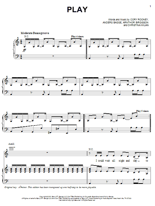 Learn to play Jennifer Lopez Play sheet music for Piano, Vocal & Guitar Chords (Right-Hand Melody) in minutes. Price: 7.8900$ Jennifer Lopez Play sheet music notes and chords arranged for Piano, Vocal & Guitar Chords (Right-Hand Melody)