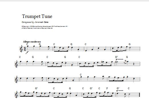 Learn to play Henry Purcell Trumpet Tune sheet music for Lead Sheet / Fake Book in minutes. Price: 5.9900$ Henry Purcell Trumpet Tune sheet music notes and chords arranged for Lead Sheet / Fake Book