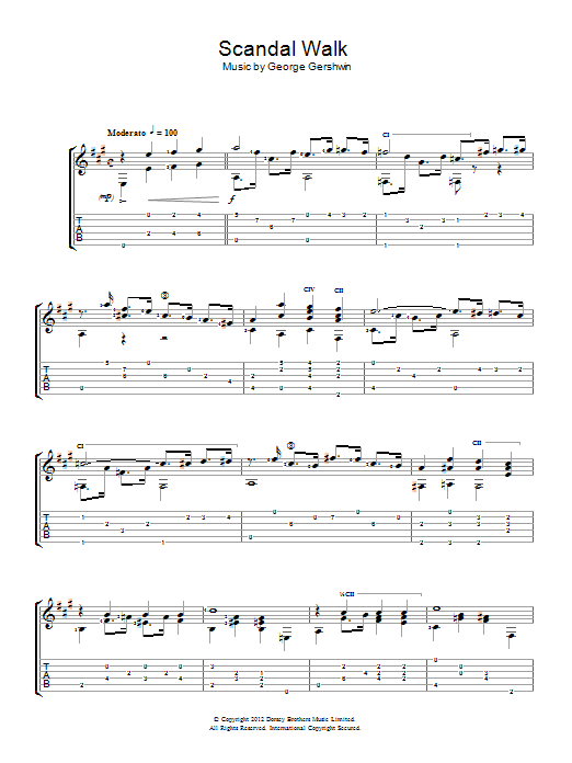 Jerry Willard Scandal Walk sheet music notes and chords. Download Printable PDF.