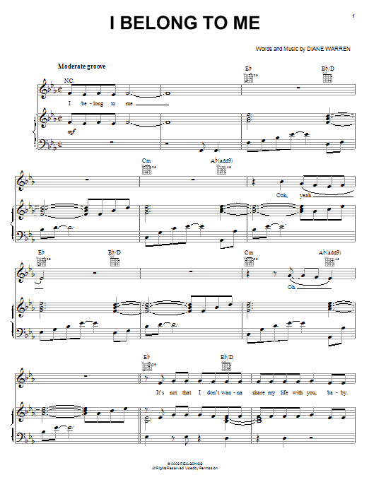 Learn to play Jessica Simpson I Belong To Me sheet music for Piano, Vocal & Guitar Chords (Right-Hand Melody) in minutes. Price: 7.8900$ Jessica Simpson I Belong To Me sheet music notes and chords arranged for Piano, Vocal & Guitar Chords (Right-Hand Melody)