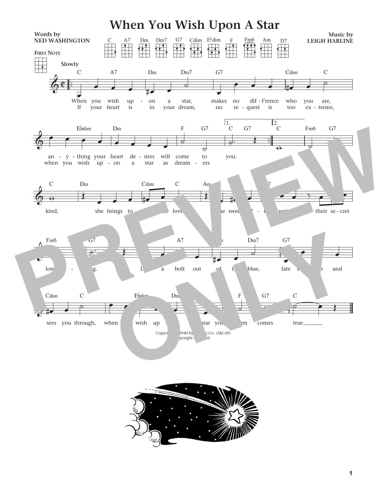 Jim Beloff When You Wish Upon A Star (from The Daily Ukulele) (arr. Liz and Jim Beloff) sheet music notes and chords. Download Printable PDF.