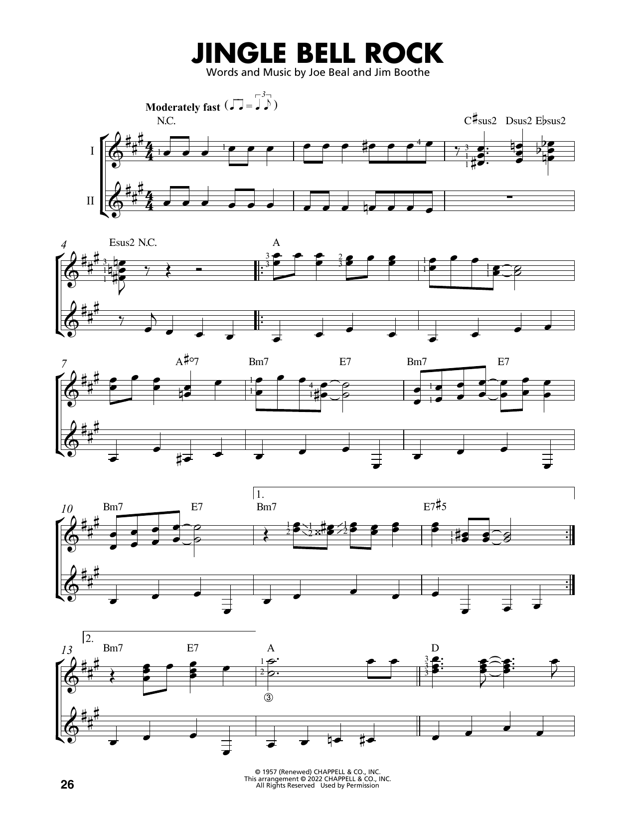 Jim Boothe Jingle Bell Rock (arr. Mark Phillips) sheet music notes and chords. Download Printable PDF.