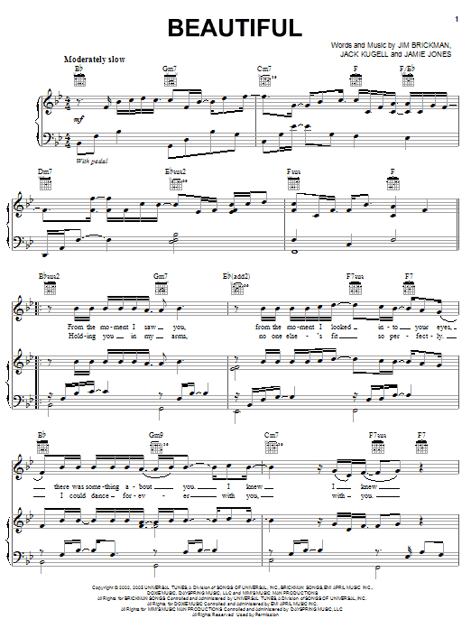 Jim Brickman and Wayne Brady Beautiful sheet music notes and chords. Download Printable PDF.