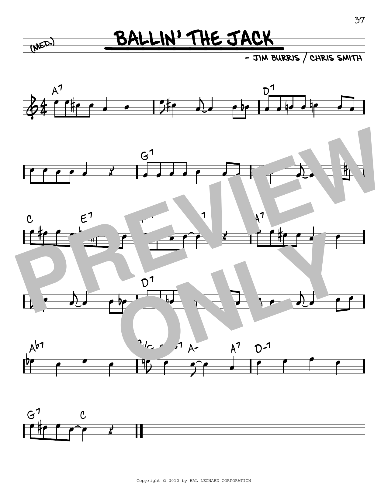 Learn to play Jim Burris and Chris Smith Ballin' The Jack sheet music for Real Book – Melody & Chords in minutes. Price: 5.9900$ Jim Burris and Chris Smith Ballin' The Jack sheet music notes and chords arranged for Real Book – Melody & Chords