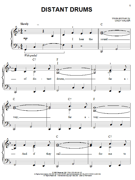 Jim Reeves Distant Drums sheet music notes and chords. Download Printable PDF.