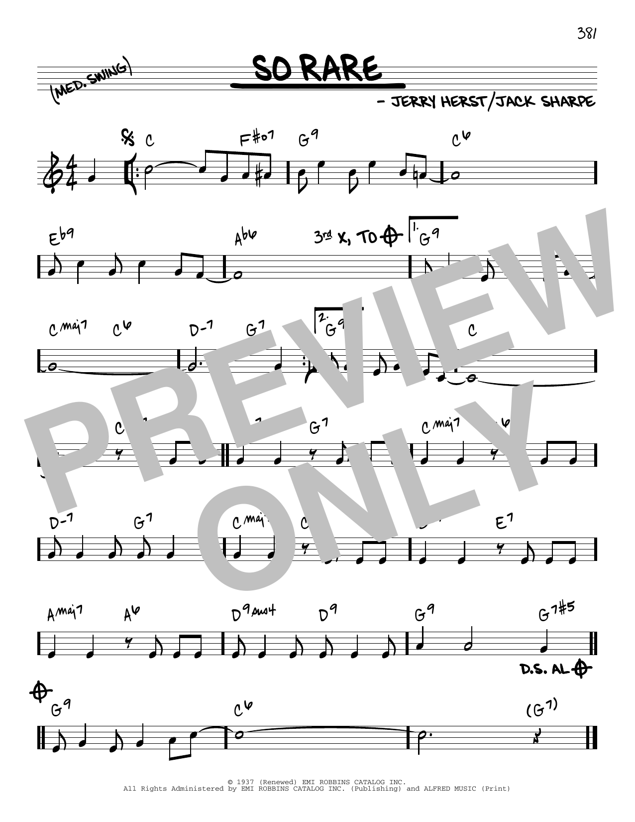 Learn to play Jimmy Dorsey So Rare sheet music for Real Book – Melody & Chords in minutes. Price: 5.9900$ Jimmy Dorsey So Rare sheet music notes and chords arranged for Real Book – Melody & Chords