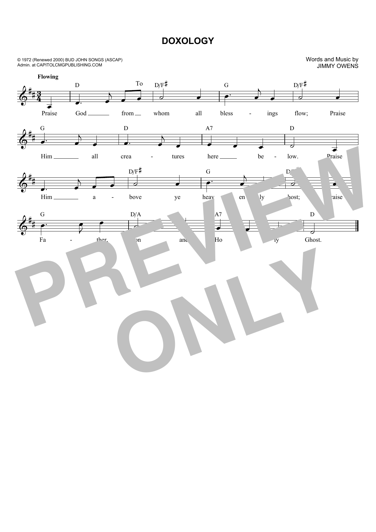 Learn to play Jimmy Owens Doxology sheet music for Lead Sheet / Fake Book in minutes. Price: 5.9900$ Jimmy Owens Doxology sheet music notes and chords arranged for Lead Sheet / Fake Book