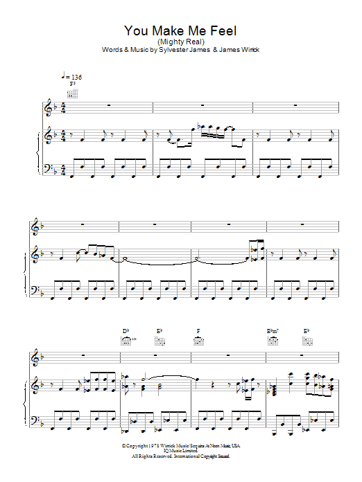 Learn to play Jimmy Somerville You Make Me Feel (Mighty Real) sheet music for Piano, Vocal & Guitar Chords in minutes. Price: 7.8900$ Jimmy Somerville You Make Me Feel (Mighty Real) sheet music notes and chords arranged for Piano, Vocal & Guitar Chords
