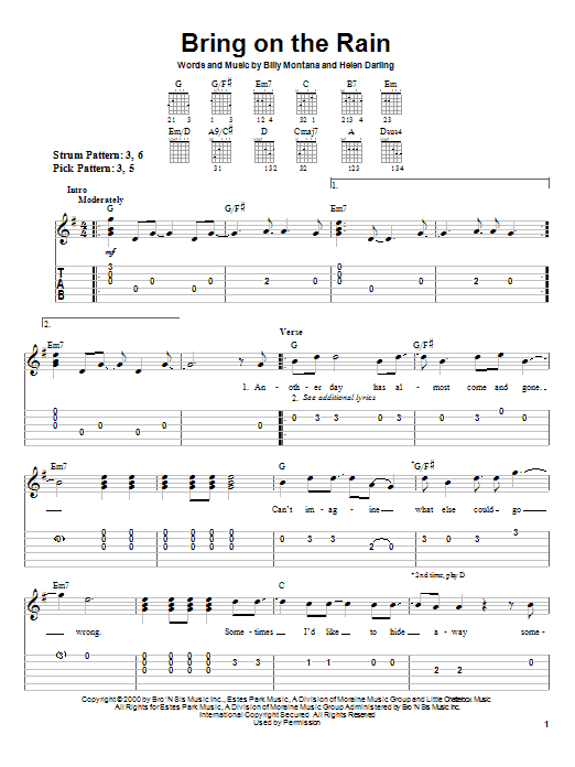 Jo Dee Messina Bring On The Rain sheet music notes and chords. Download Printable PDF.