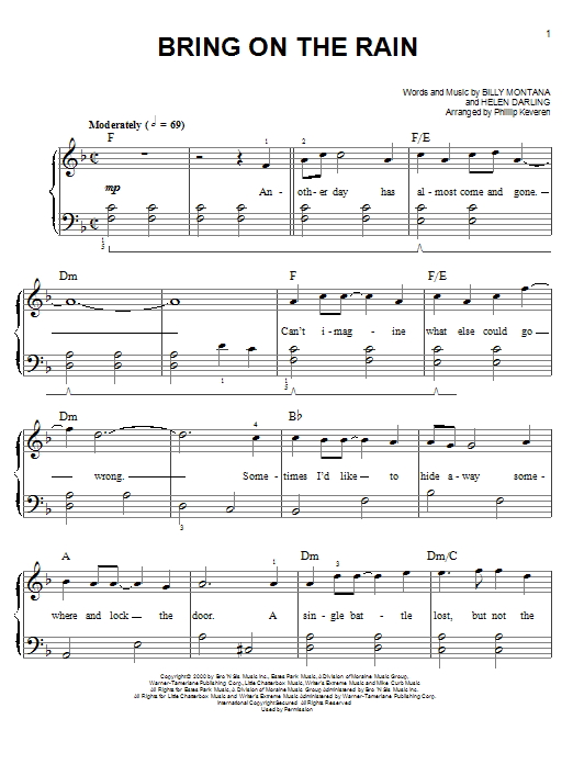 Jo Dee Messina with Tim McGraw Bring On The Rain sheet music notes and chords. Download Printable PDF.