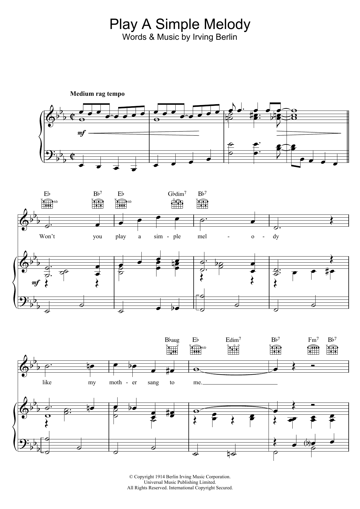 Jo Stafford Play A Simple Melody sheet music notes and chords. Download Printable PDF.