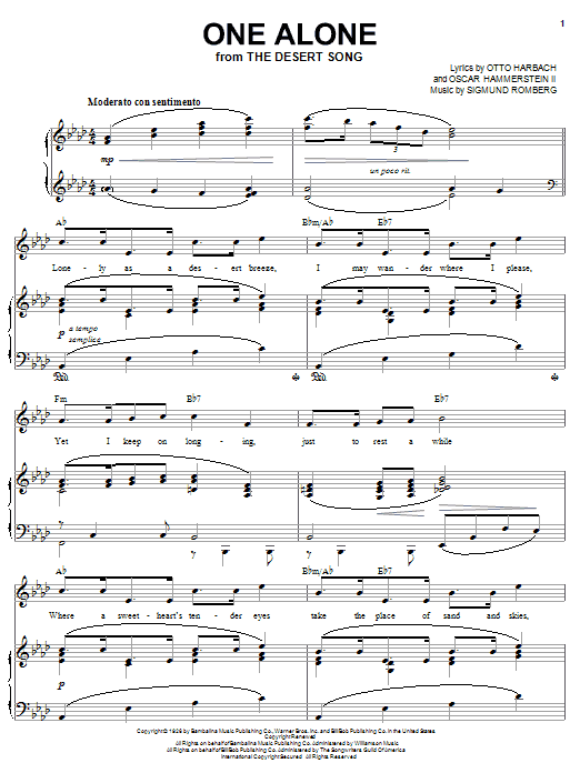 Learn to play Joan Frey Boytim One Alone sheet music for Piano & Vocal in minutes. Price: 7.8900$ Joan Frey Boytim One Alone sheet music notes and chords arranged for Piano & Vocal