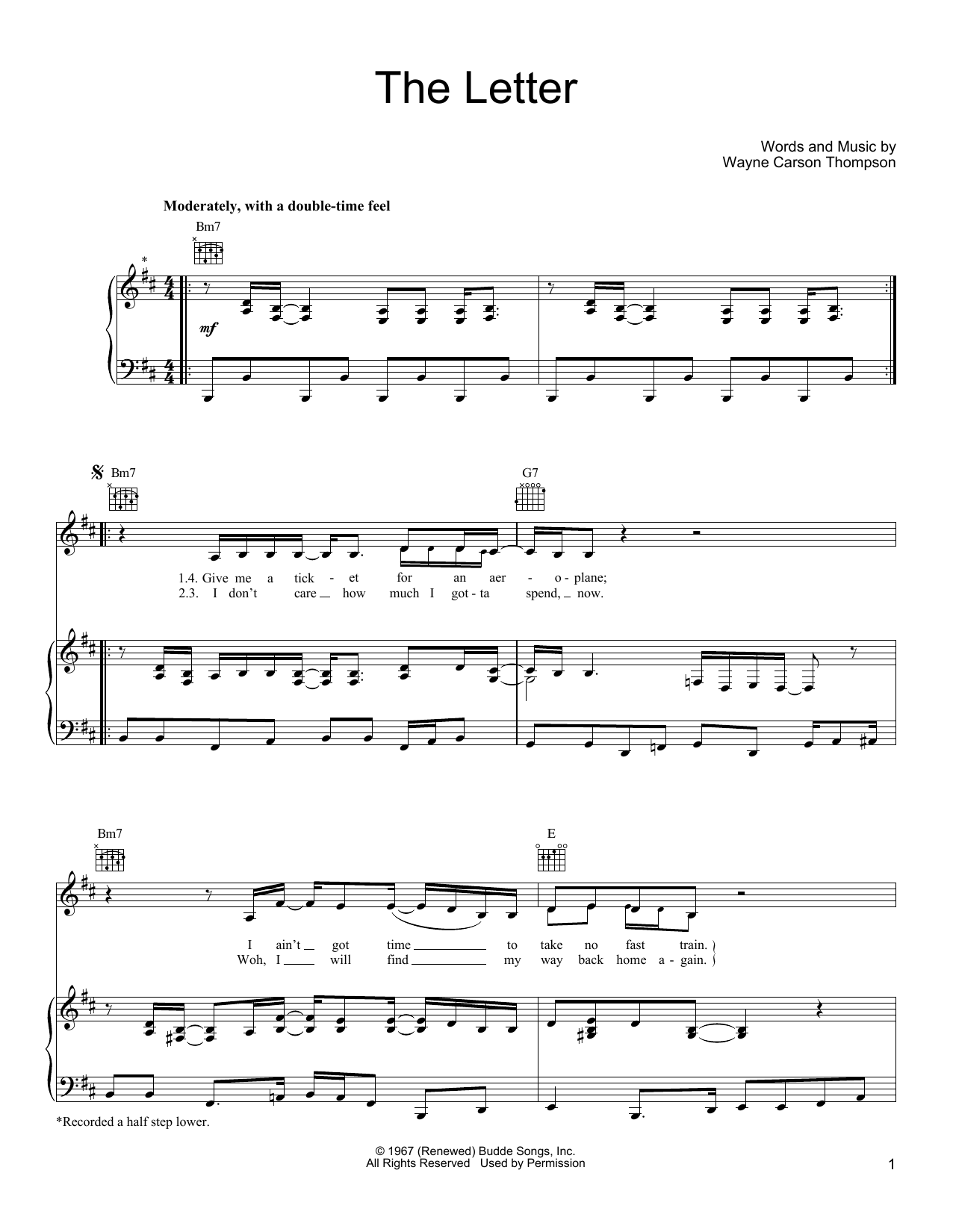 Learn to play Joe Cocker The Letter sheet music for Piano, Vocal & Guitar Chords (Right-Hand Melody) in minutes. Price: 7.8900$ Joe Cocker The Letter sheet music notes and chords arranged for Piano, Vocal & Guitar Chords (Right-Hand Melody)