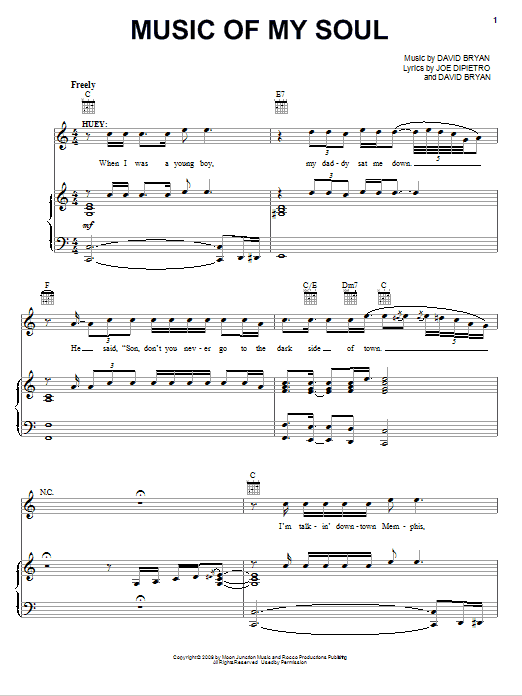 Learn to play Joe DiPietro Music Of My Soul sheet music for Piano, Vocal & Guitar Chords (Right-Hand Melody) in minutes. Price: 7.8900$ Joe DiPietro Music Of My Soul sheet music notes and chords arranged for Piano, Vocal & Guitar Chords (Right-Hand Melody)
