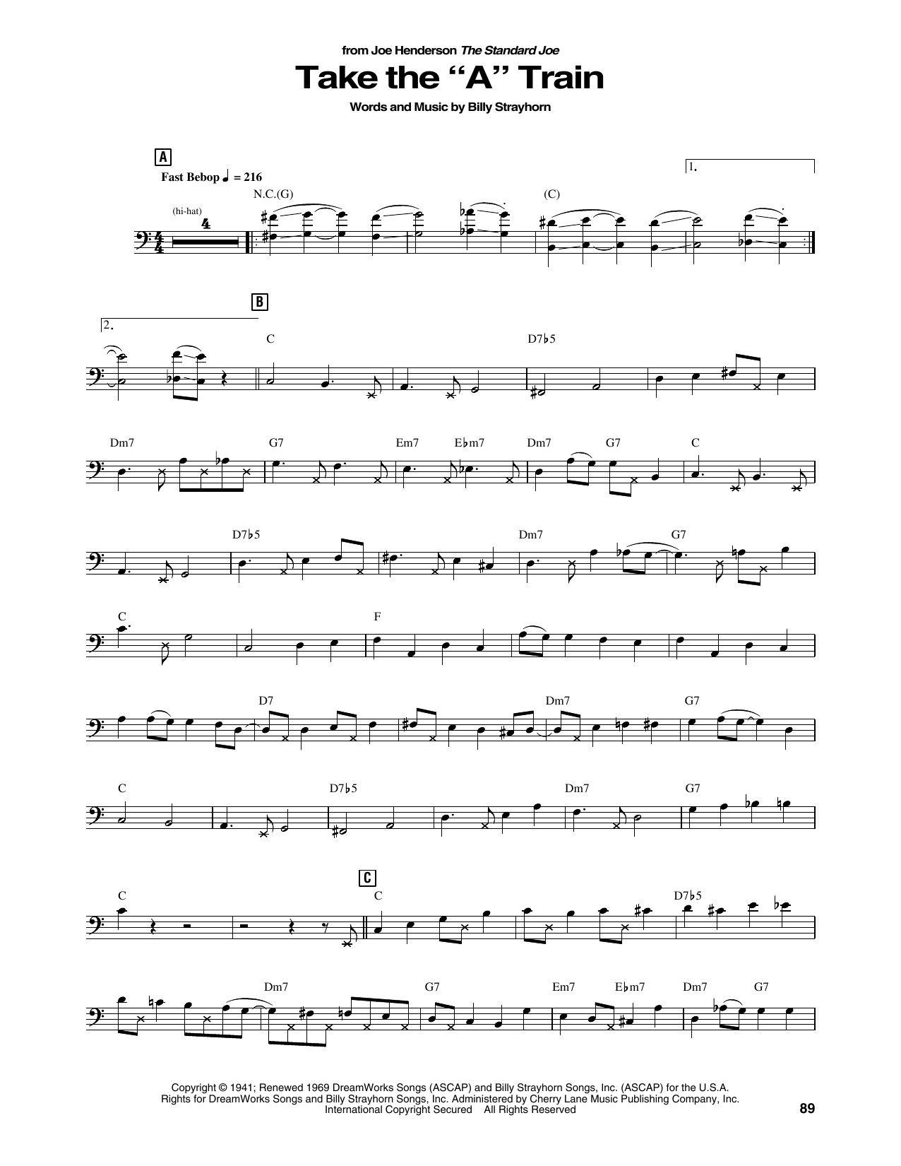 Learn to play Joe Henderson Take The Joe Henderson Take The
