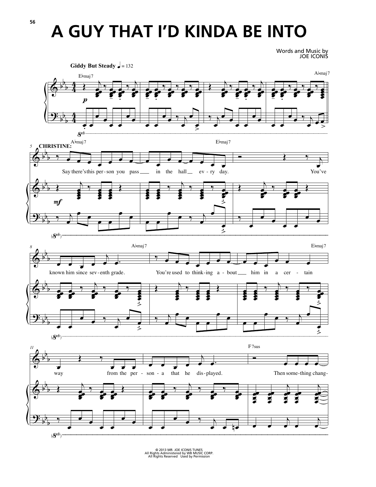 Learn to play Joe Iconis A Guy That I'd Kinda Be Into (from Be More Chill) sheet music for Piano & Vocal in minutes. Price: 7.8900$ Joe Iconis A Guy That I'd Kinda Be Into (from Be More Chill) sheet music notes and chords arranged for Piano & Vocal