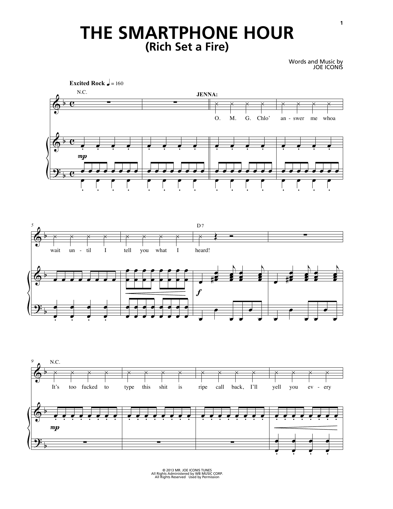 Learn to play Joe Iconis The Smartphone Hour (Rich Set A Fire) (from Be More Chill) sheet music for Piano & Vocal in minutes. Price: 7.8900$ Joe Iconis The Smartphone Hour (Rich Set A Fire) (from Be More Chill) sheet music notes and chords arranged for Piano & Vocal