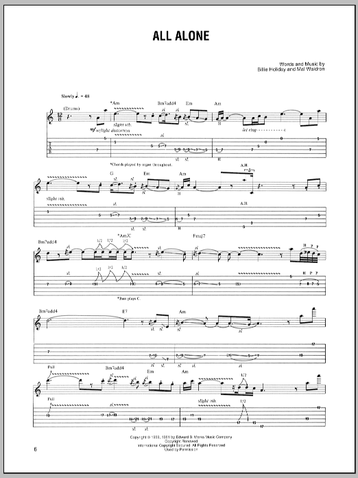 Learn to play Joe Satriani All Alone sheet music for Guitar Tab in minutes. Price: 7.8900$ Joe Satriani All Alone sheet music notes and chords arranged for Guitar Tab