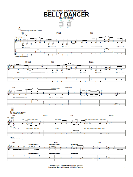 Learn to play Joe Satriani Belly Dancer sheet music for Guitar Tab in minutes. Price: 7.8900$ Joe Satriani Belly Dancer sheet music notes and chords arranged for Guitar Tab