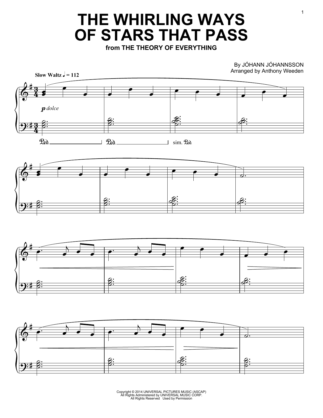 Learn to play Johann Johannsson The Whirling Ways Of Stars That Pass sheet music for Piano Solo in minutes. Price: 7.8900$ Johann Johannsson The Whirling Ways Of Stars That Pass sheet music notes and chords arranged for Piano Solo