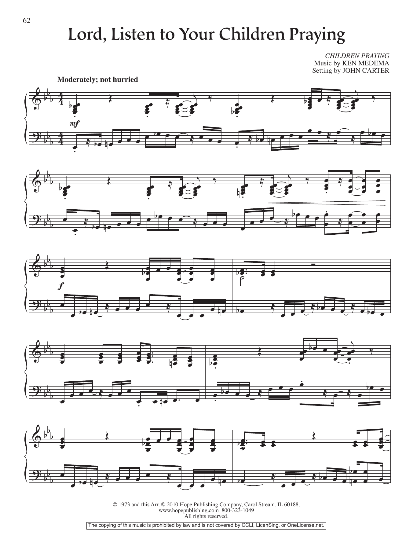 Learn to play John Carter Lord, Listen to Your Children Praying sheet music for Piano Solo in minutes. Price: 6.9900$ John Carter Lord, Listen to Your Children Praying sheet music notes and chords arranged for Piano Solo