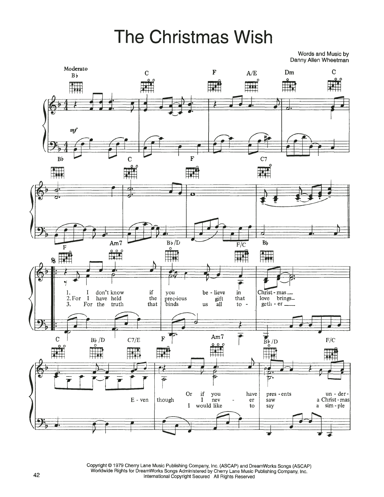 Learn to play John Denver and The Muppets The Christmas Wish (from A Christmas Together) sheet music for Piano, Vocal & Guitar Chords (Right-Hand Melody) in minutes. Price: 6.9900$ John Denver and The Muppets The Christmas Wish (from A Christmas Together) sheet music notes and chords arranged for Piano, Vocal & Guitar Chords (Right-Hand Melody)