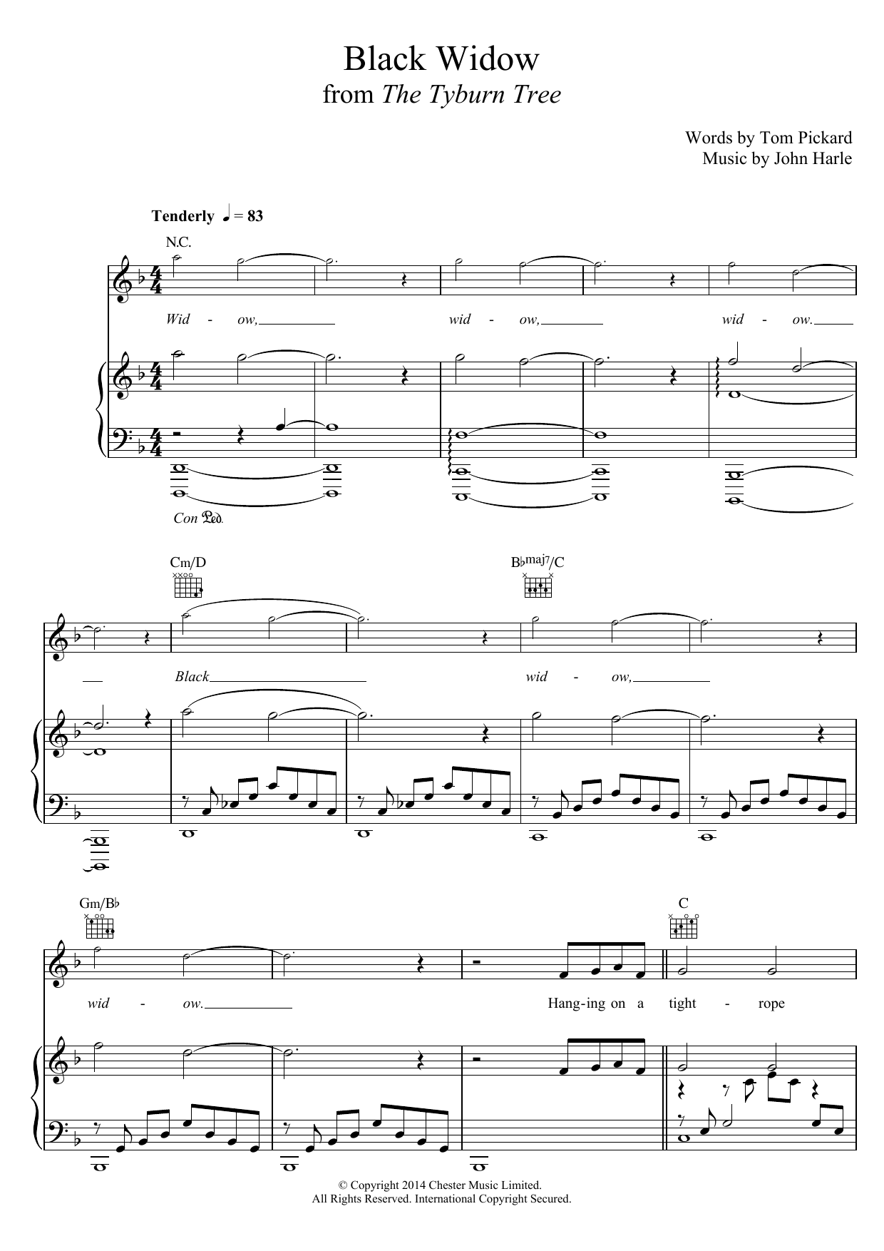 Learn to play John Harle & Marc Almond Black Widow sheet music for Piano, Vocal & Guitar Chords in minutes. Price: 7.8900$ John Harle & Marc Almond Black Widow sheet music notes and chords arranged for Piano, Vocal & Guitar Chords