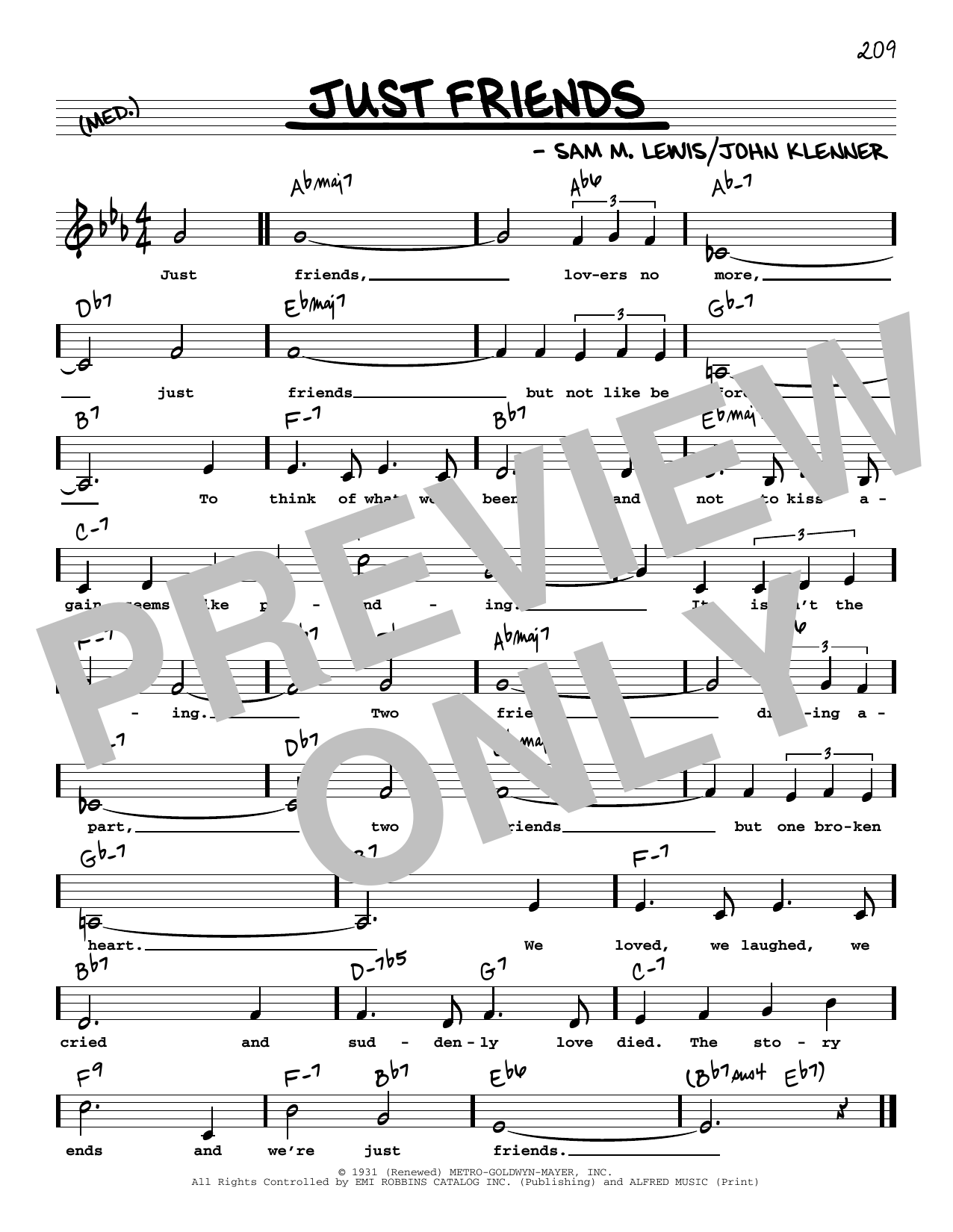 John Klenner Just Friends (Low Voice) sheet music notes and chords. Download Printable PDF.