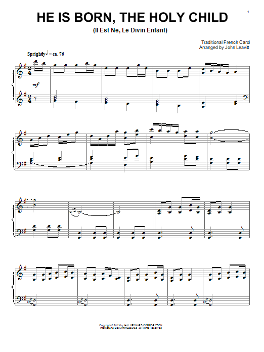 Learn to play John Leavitt Christmas Tidings sheet music for Piano Solo in minutes. Price: 7.8900$ John Leavitt Christmas Tidings sheet music notes and chords arranged for Piano Solo