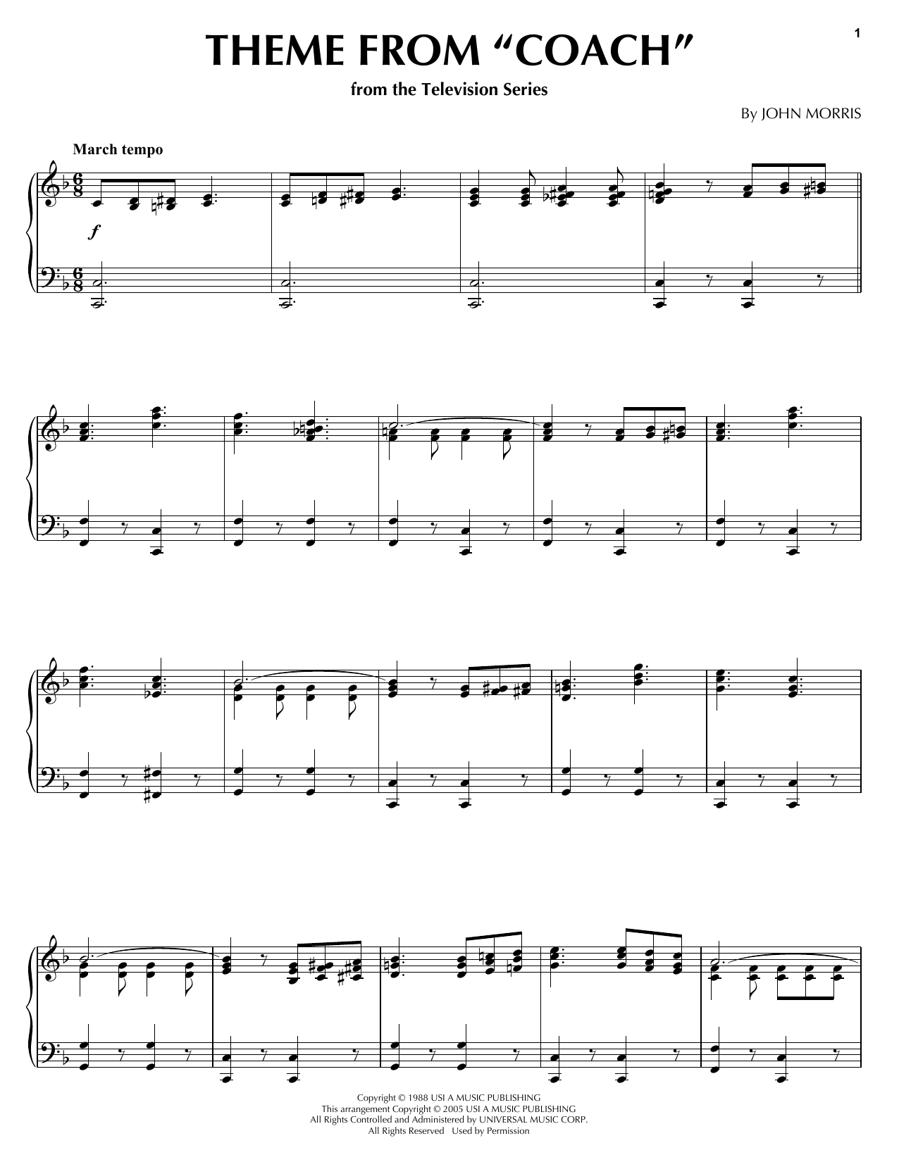 Learn to play John Morris Theme From John Morris Theme From