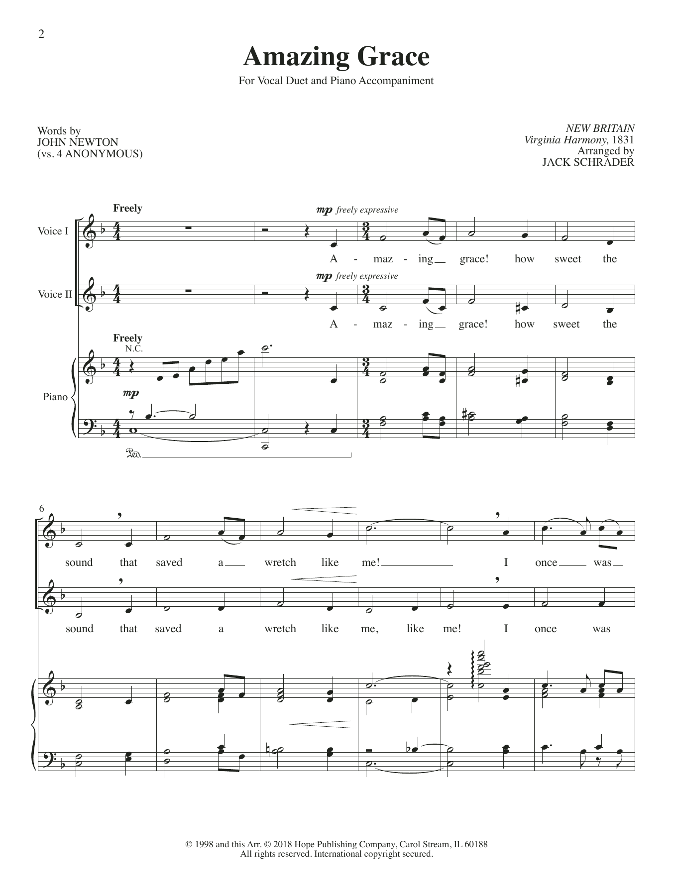 John Newton Essential Vocal Duets, Vol. III sheet music notes and chords. Download Printable PDF.