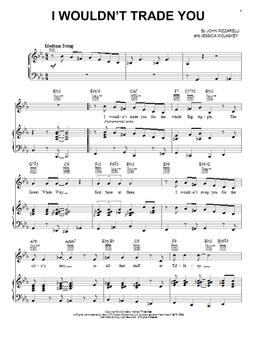 Learn to play John Pizzarelli I Wouldn't Trade You sheet music for Real Book – Melody & Chords in minutes. Price: 5.9900$ John Pizzarelli I Wouldn't Trade You sheet music notes and chords arranged for Real Book – Melody & Chords
