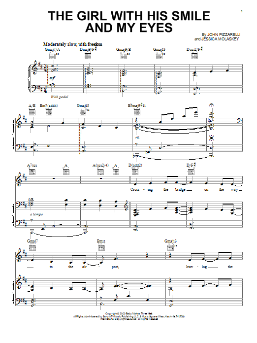 Learn to play John Pizzarelli The Girl With His Smile And My Eyes sheet music for Real Book – Melody & Chords in minutes. Price: 5.9900$ John Pizzarelli The Girl With His Smile And My Eyes sheet music notes and chords arranged for Real Book – Melody & Chords