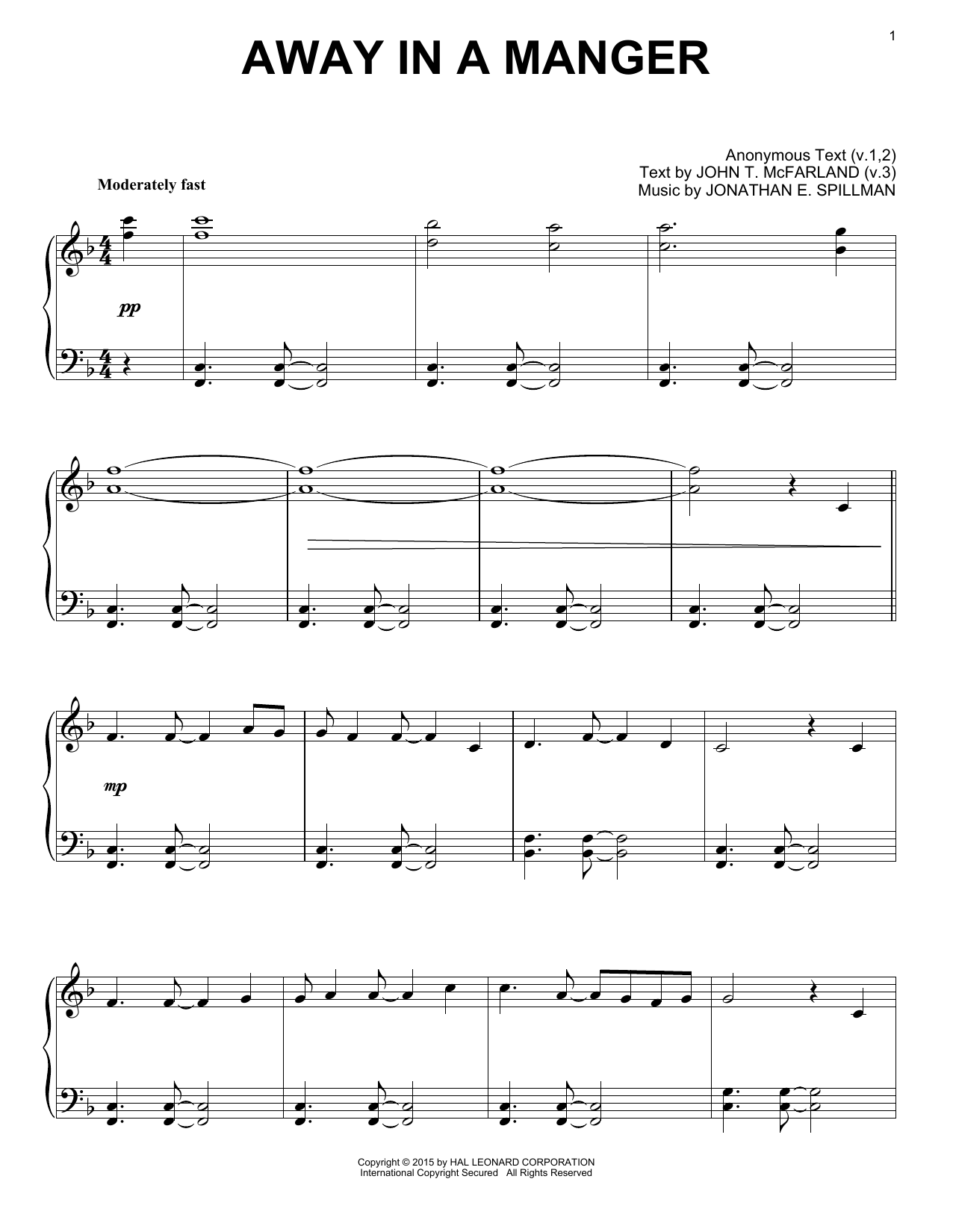 Learn to play John T. McFarland Away In A Manger sheet music for Ukulele in minutes. Price: 5.9900$ John T. McFarland Away In A Manger sheet music notes and chords arranged for Ukulele