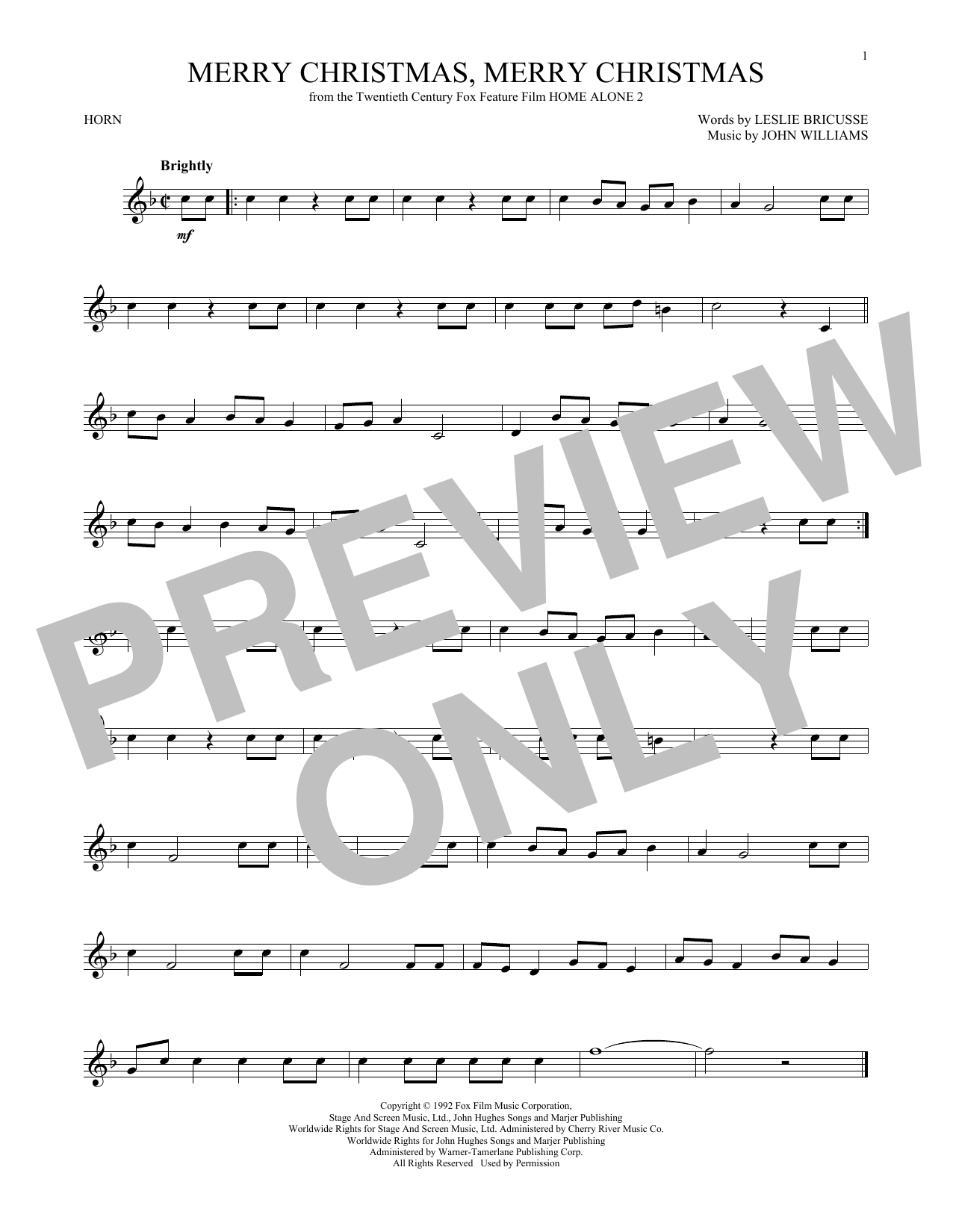 John Williams Merry Christmas, Merry Christmas sheet music notes and chords. Download Printable PDF.