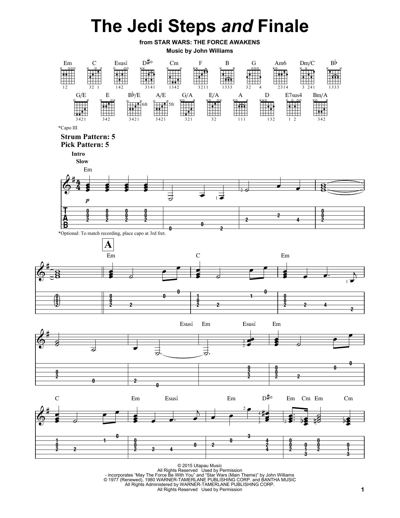 John Williams The Jedi Steps And Finale sheet music notes and chords. Download Printable PDF.