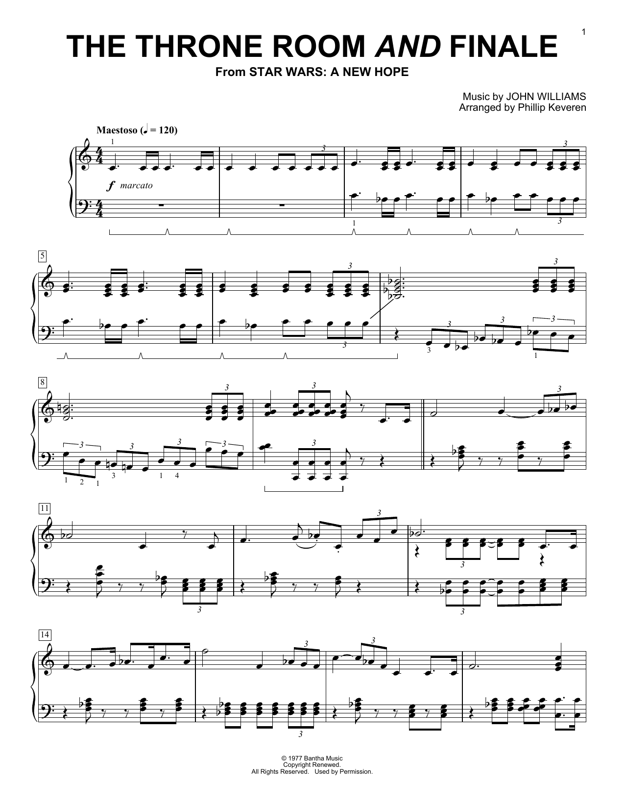 Learn to play Phillip Keveren Throne Room and Finale sheet music for Piano Solo in minutes. Price: 6.9900$ Phillip Keveren Throne Room and Finale sheet music notes and chords arranged for Piano Solo