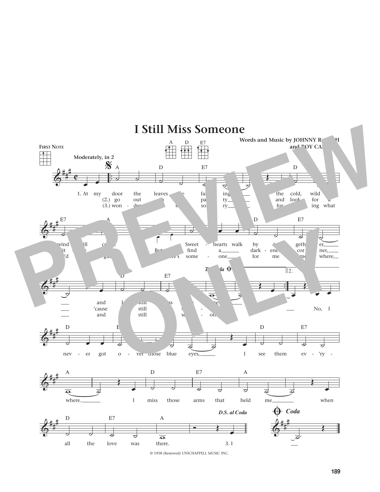 Johnny Cash I Still Miss Someone (from The Daily Ukulele) (arr. Jim Beloff) sheet music notes and chords. Download Printable PDF.