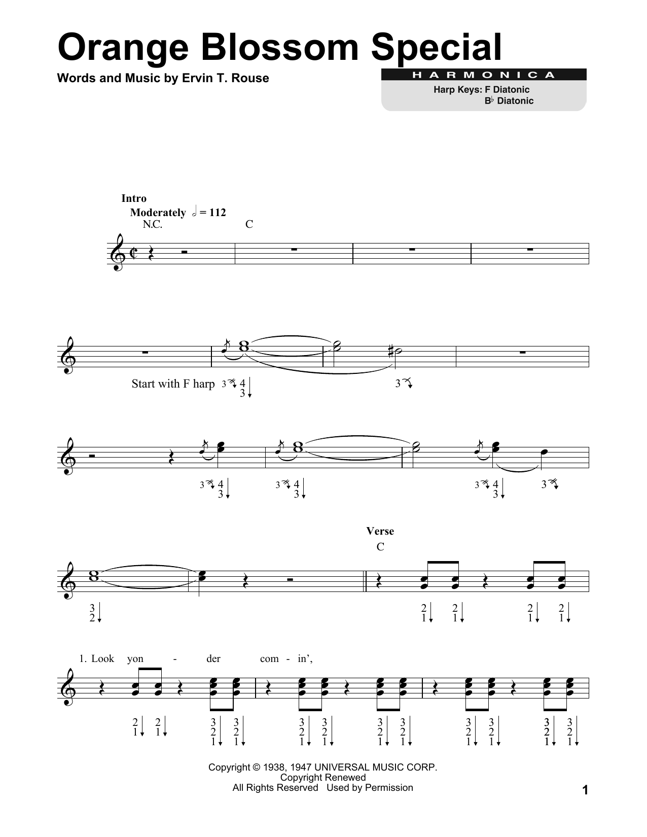 Johnny Cash Orange Blossom Special sheet music notes and chords. Download Printable PDF.