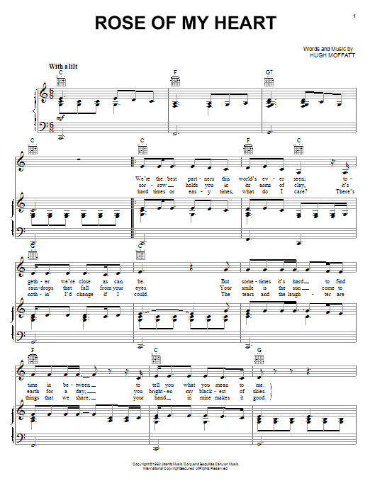 Johnny Cash Rose Of My Heart sheet music notes and chords. Download Printable PDF.