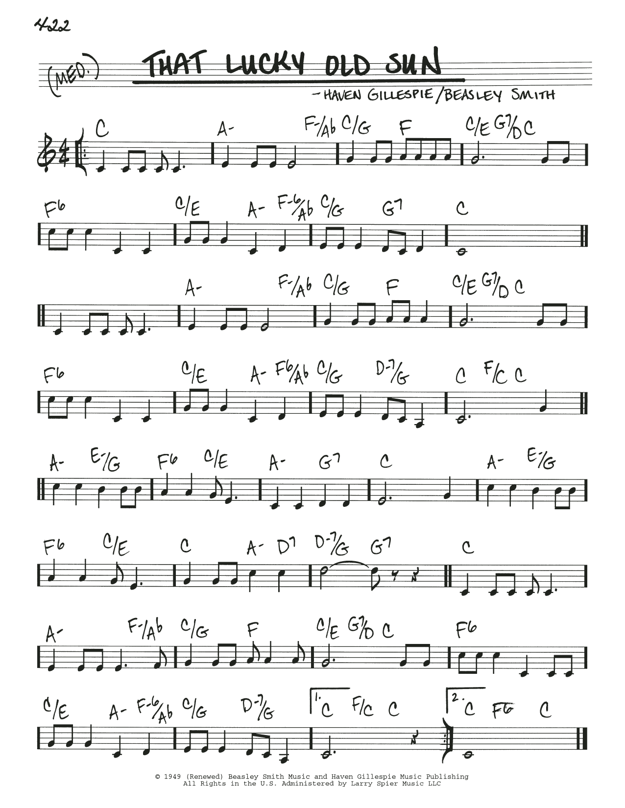 Learn to play Johnny Cash That Lucky Old Sun sheet music for Real Book – Melody & Chords in minutes. Price: 5.9900$ Johnny Cash That Lucky Old Sun sheet music notes and chords arranged for Real Book – Melody & Chords