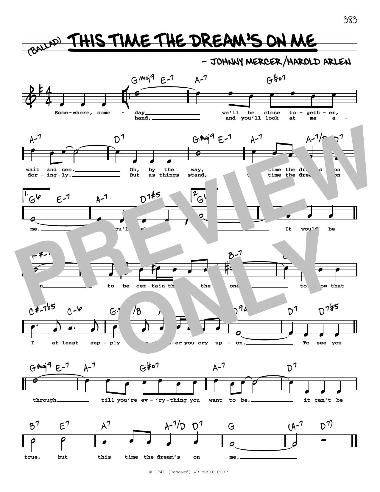 Learn to play Johnny Mercer This Time The Dream's On Me (High Voice) sheet music for Real Book – Melody, Lyrics & Chords in minutes. Price: 5.9900$ Johnny Mercer This Time The Dream's On Me (High Voice) sheet music notes and chords arranged for Real Book – Melody, Lyrics & Chords