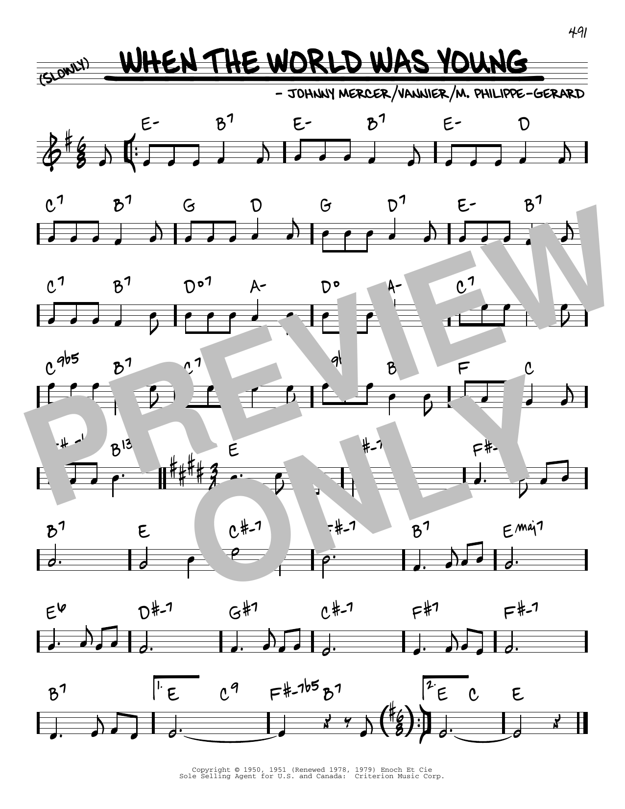 Learn to play Johnny Mercer When The World Was Young sheet music for Real Book – Melody & Chords in minutes. Price: 5.9900$ Johnny Mercer When The World Was Young sheet music notes and chords arranged for Real Book – Melody & Chords