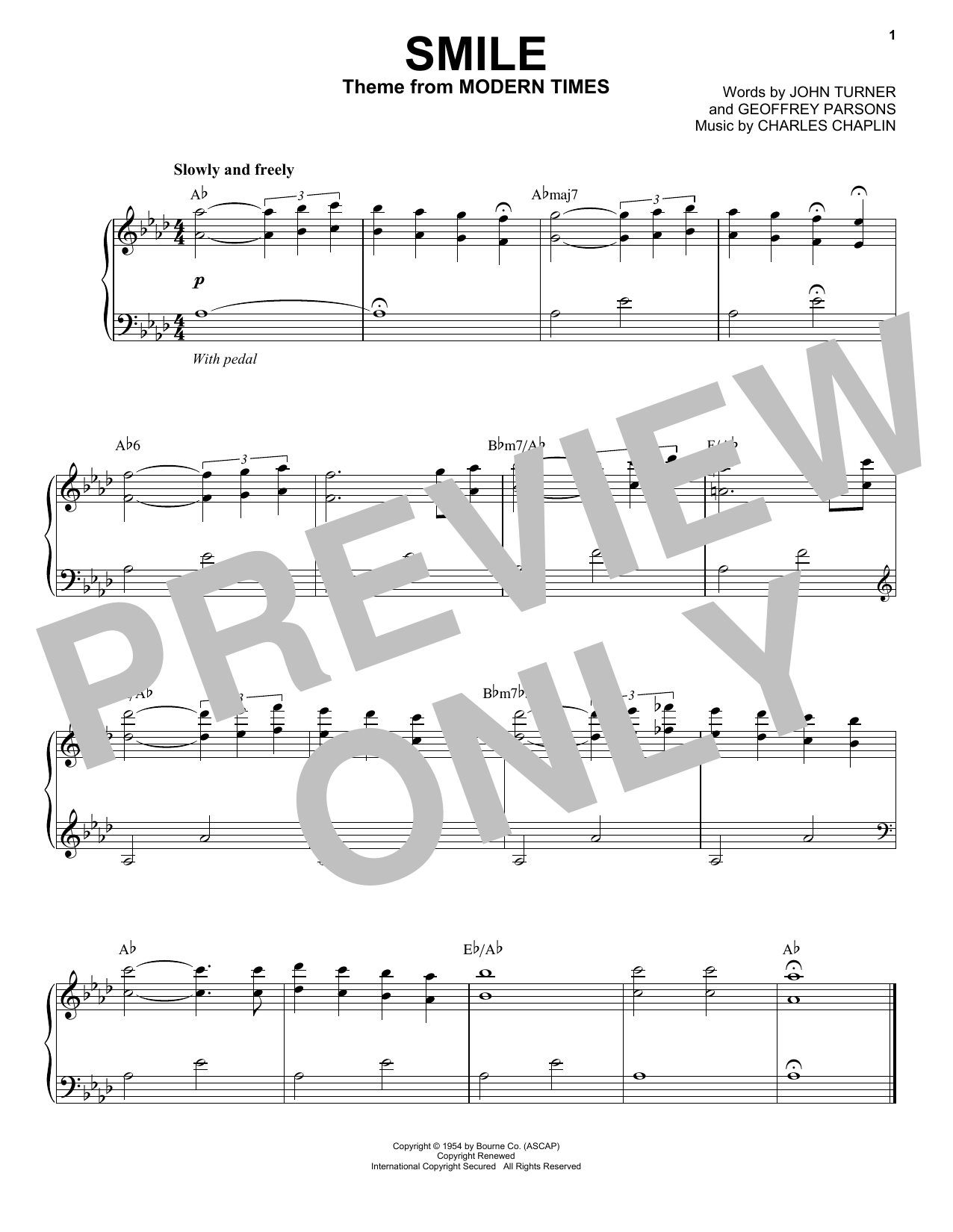 Jon Batiste Smile sheet music notes and chords. Download Printable PDF.